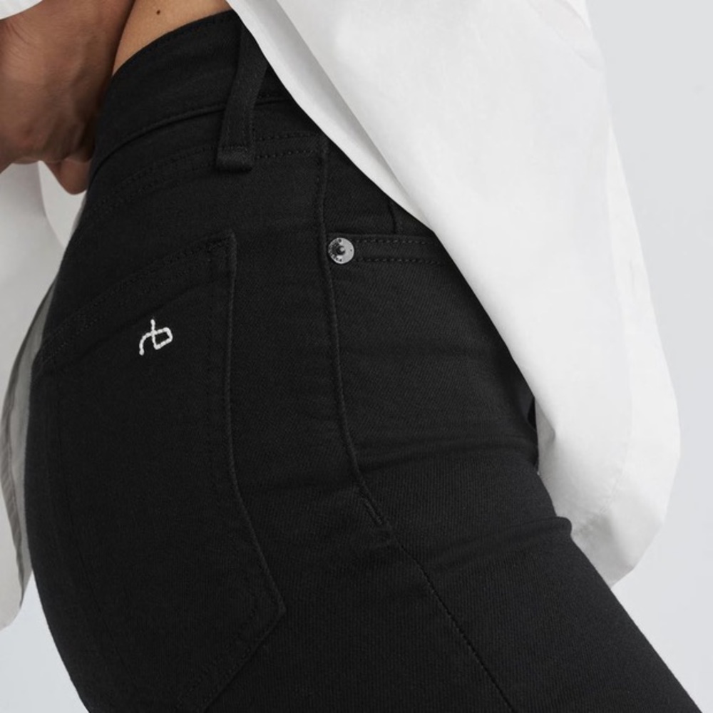 Rag & Bone High Rise Straight Leg Jeans